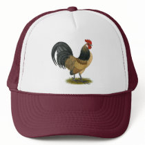 Dutch Bantam:  Blue Quail Rooster Hat
