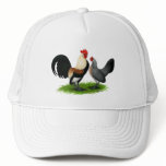 Dutch Bantams:  Cream Light Brown hats