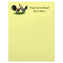 Dutch Bantams:  Cream Light Brown Customized Letterhead