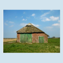 Dutch barn in Friesland, The Netherlands (Holland) postcards