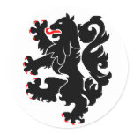 Dutch Black Lion Sticker