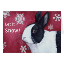 Dutch Bunny Christmas Card cards