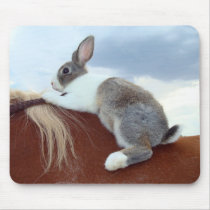 Dutch bunny rabbit riding a horse mousepads by itsabunnything Dutch bunny rabbit riding a horse mousepads