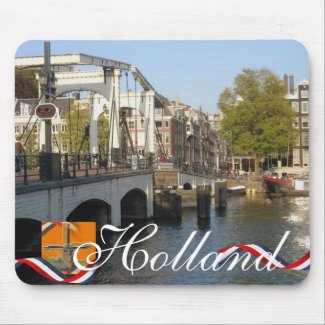 Dutch Canals Holland Text Souvenir Mousepad mousepad