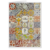 Dutch Ceramic Tiles Greeting Cards