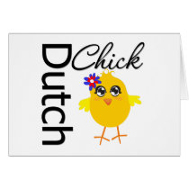 Dutch Chick cards by chicktshirts Dutch Chick cards