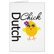 Dutch Chick cards by chicktshirts Dutch Chick cards