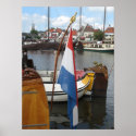 Dutch City Harbor View Photo Poster Art Print print