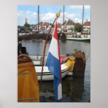 Dutch City Harbor View Photo Poster Art Print