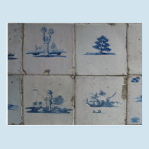 Dutch Delft Blue Tiles PostCard postcards