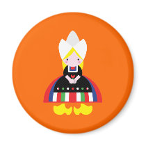 Dutch girl fridge magnet