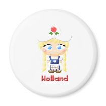 Dutch Girl Refrigerator Magnet