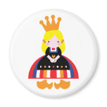 Dutch girl on Queen's Day magnets