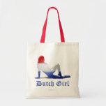 Dutch Girl Silhouette Flag Tote Bag
