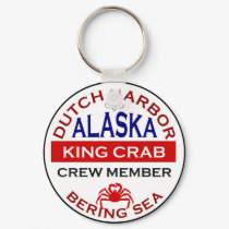 Dutch Harbor Alaskan King Crab Crew Member keychains by boomdiada Dutch Harbor Alaskan King Crab Crew Member keychains