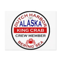 Dutch Harbor Alaskan King Crab Crew Member Post Card