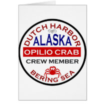 Dutch Harbor Opilio Crab Crew Member Greeting Cards