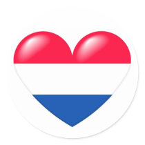 Dutch heart sticker - Nederlandse hart