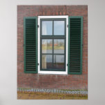 Dutch House Window &amp; Shutters Photo Poster Print
