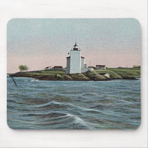 Dutch Island lighthouse Mousepads