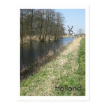 Dutch landscape postcard