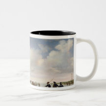 Dutch landscape with Skaters Coffee Mugs