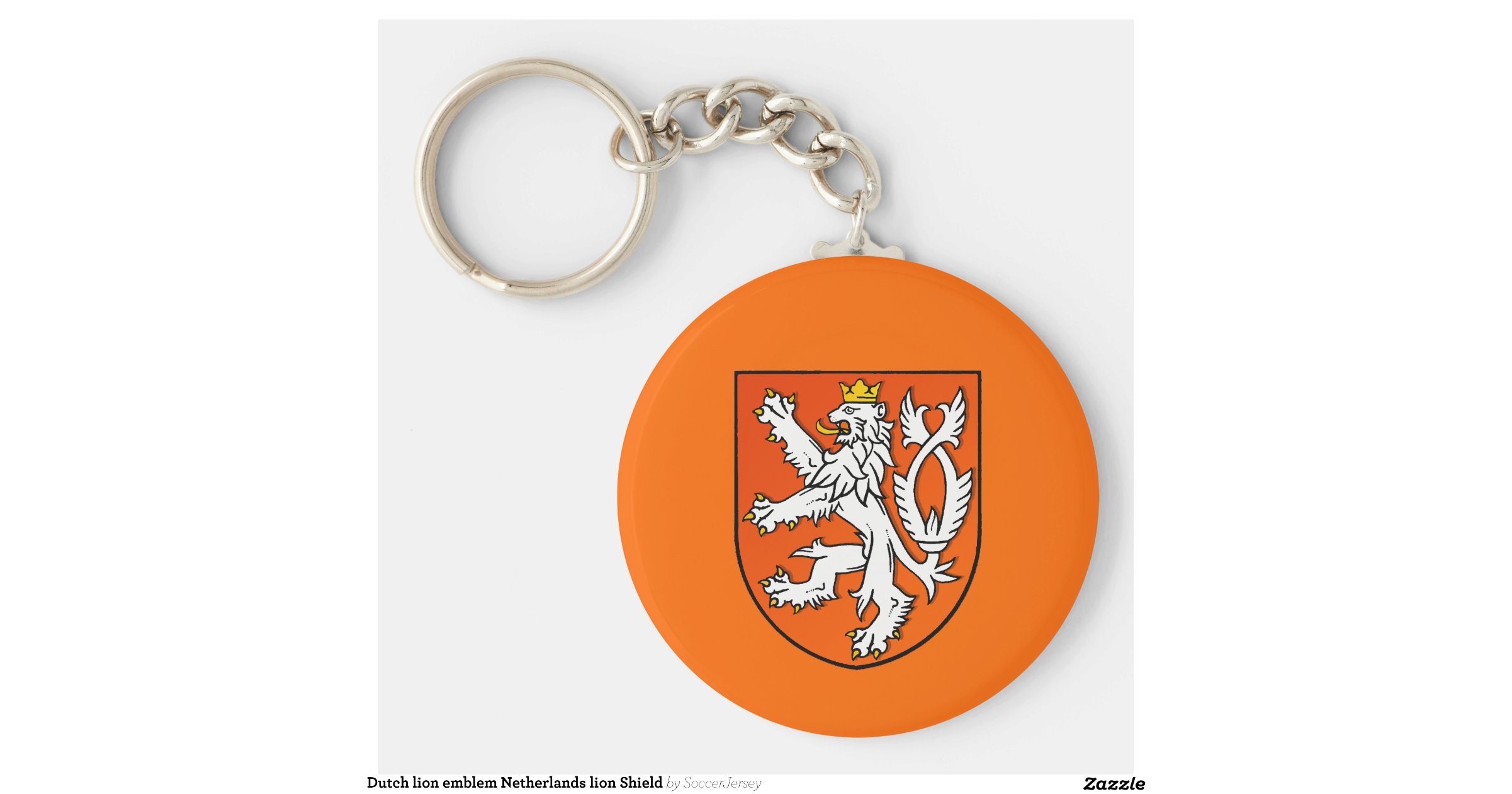 Dutch lion emblem Netherlands lion Shield Key Chain Zazzle