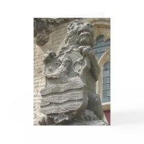 Dutch Lion holding Zeeland Coat of Arms Photo Card