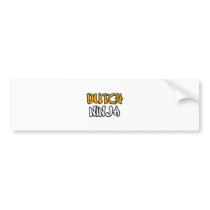 Dutch Ninja bumper stickers by Dutch_Pride Dutch Ninja bumper stickers