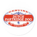 Dutch Partridge Dog stickers by GenuineDogOwner Dutch Partridge Dog stickers