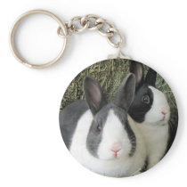 dutch rabbits keychain