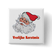 Dutch Santa Claus Pinback Button button