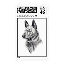 Dutch Shepherd Dog Stamps