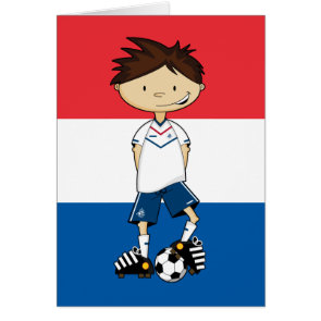 Dutch Soccer Boy Card card