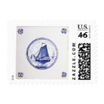Dutch traditional blue tile postage