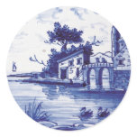 Dutch traditional blue tile stickers