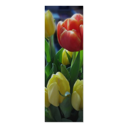 Dutch Tulips Holland Bookmark Photo Art Business Card Template (front side)