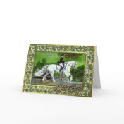 Dutch Warmblood Dressage Horse Christmas Card