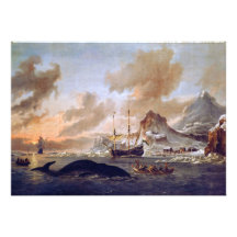 Dutch Whalers Near Spitsbergen by Abraham Storck Personalized Invitations