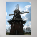 Dutch Windmill Dokkum Fryslan Holland Photo Poster