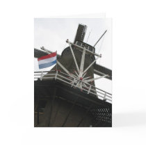 Dutch Windmill Greetings/ Note Card by hollandshop Dutch Windmill Greetings/ Note Card