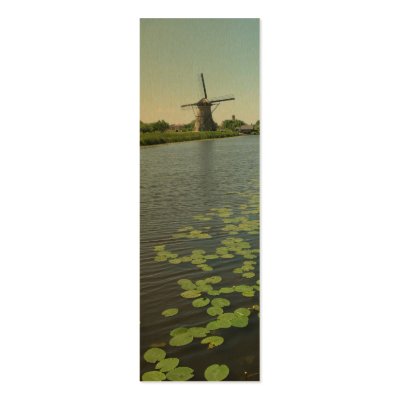 Dutch Windmill Lilypads Canal