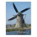 Dutch windmill postcard