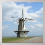 Dutch windmill poster