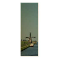Dutch Windmill River Photo Bookmark business cards