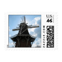 Dutch Windmill Silhouette Holland Postage Stamp