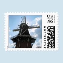 Dutch Windmill Silhouette Holland Postage Stamp stamps