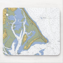 Duxbury MA Nautical Harbor Chart Mousepad