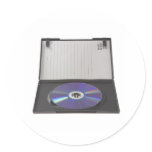 DVD in jewel case stickers