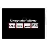 DVM Degree - CUSTOM NAME Congratulations - Greeting Card